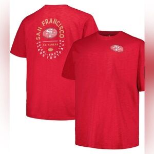 Fanatics San Francisco 49ers Profile Big & Tall Two-Hit Throwback T-Shirt NWT